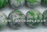 CRF50 15.5 inches 20mm round dyed rain flower stone beads wholesale