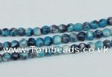 CRF55 15.5 inches 4mm round dyed rain flower stone beads wholesale