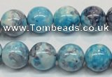 CRF60 15.5 inches 14mm round dyed rain flower stone beads wholesale