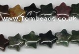 CRG03 15.5 inches 12*12mm star Indian agate gemstone beads wholesale