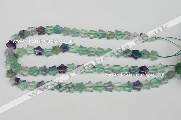 CRG04 15.5 inches 12*12mm star fluorite gemstone beads wholesale