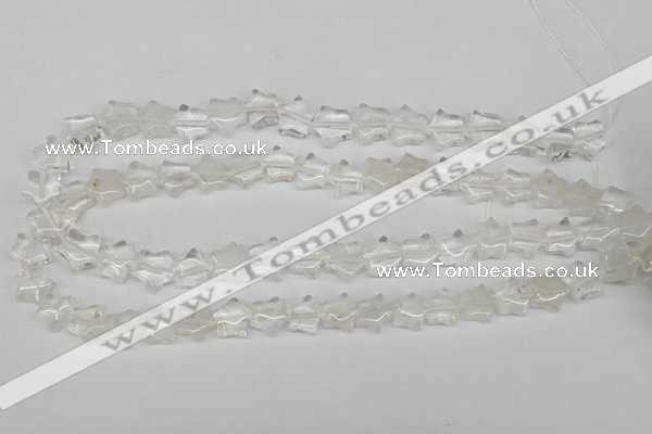 CRG08 15.5 inches 12*12mm star white crystal gemstone beads wholesale