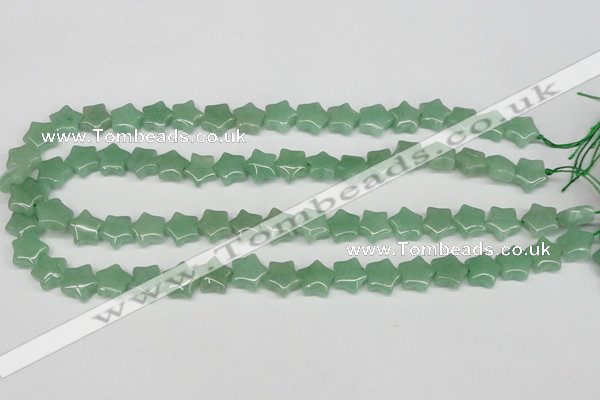 CRG10 15.5 inches 12*12mm star green aventurine gemstone beads