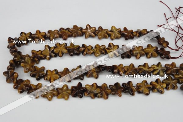 CRG18 15.5 inches 16*16mm star tiger eye gemstone beads wholesale