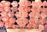 CRG61 15 inches 16mm star cherry quartz beads wholesale