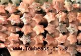 CRG72 15 inches 16mm star plum blossom jade beads wholesale