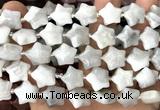 CRG82 15 inches 16mm star white crazy lace agate beads wholesale