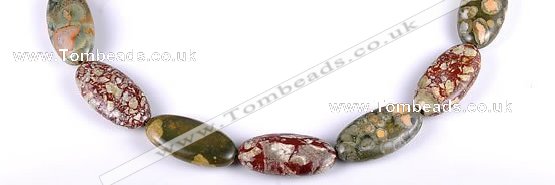 CRH03 different sizes natural rhyolite oval beads Wholesale