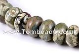 CRH10 different sizes roundel natural rhyolite beads Wholesale