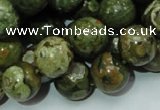 CRH100 15.5 inches 14mm round rhyolite beads wholesale