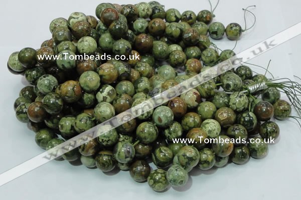 CRH101 15.5 inches 16mm round rhyolite beads wholesale