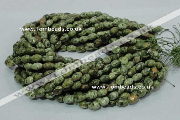 CRH104 15.5 inches 8*12mm rice rhyolite beads wholesale