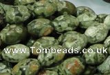 CRH105 15.5 inches 10*14mm rice rhyolite beads wholesale