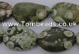 CRH148 15.5 inches 18*25mm freeform rhyolite gemstone beads