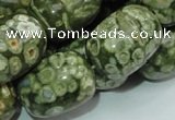 CRH17 15.5 inches 18*24mm egg-shaped rhyolite beads wholesale