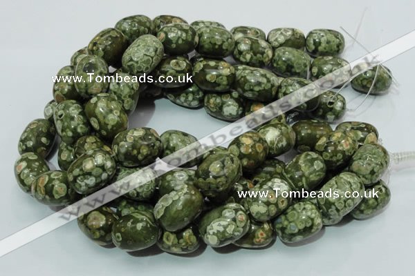 CRH17 15.5 inches 18*24mm egg-shaped rhyolite beads wholesale