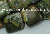 CRH19 15.5 inches 20*20mm square rhyolite beads wholesale