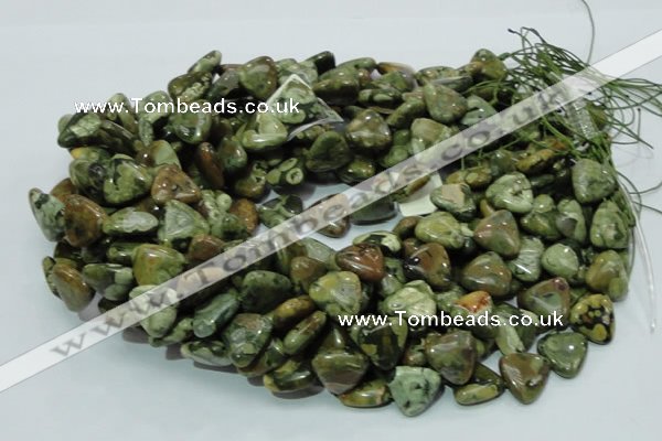 CRH31 15.5 inches 12*12mm triangle rhyolite beads wholesale