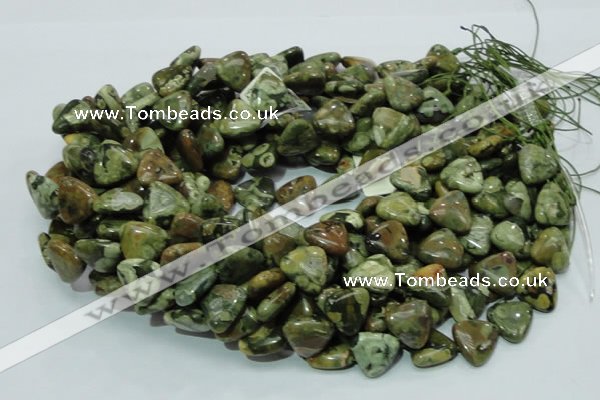 CRH32 15.5 inches 16*16mm triangle rhyolite beads wholesale