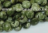 CRH35 15.5 inches 10mm flat round rhyolite beads wholesale