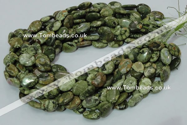 CRH45 15.5 inches 14*18mm oval rhyolite beads wholesale