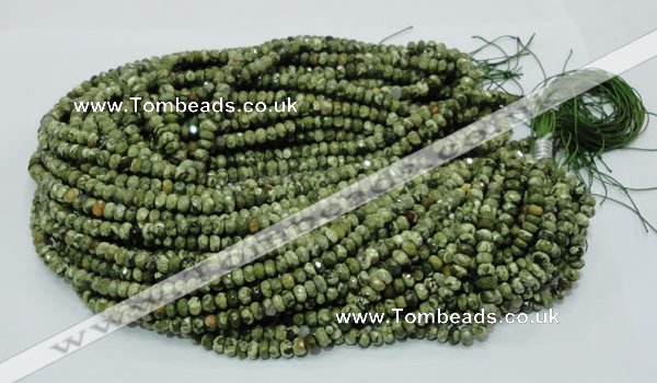 CRH51 15.5 inches 4*6mm faceted rondelle rhyolite beads wholesale
