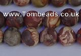 CRH512 15.5 inches 8mm round matte rhyolite gemstone beads