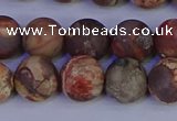 CRH513 15.5 inches 10mm round matte rhyolite gemstone beads