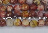 CRH519 15.5 inches 6mm faceted round rhyolite gemstone beads