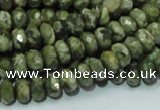 CRH52 15.5 inches 5*8mm faceted rondelle rhyolite beads wholesale