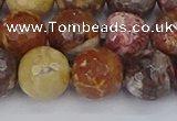 CRH522 15.5 inches 12mm faceted round rhyolite gemstone beads