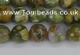 CRH528 15.5 inches 8mm faceted round rhyolite beads wholesale