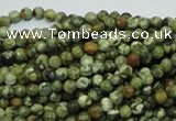 CRH54 15.5 inches 4mm faceted round rhyolite beads wholesale