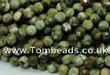 CRH55 15.5 inches 6mm faceted round rhyolite beads wholesale