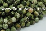 CRH56 15.5 inches 8mm faceted round rhyolite beads wholesale