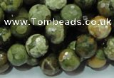 CRH58 15.5 inches 12mm faceted round rhyolite beads wholesale