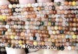 CRH620 15 inches 4mm round red rabbit hair quartz beads wholesale