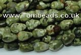 CRH63 15.5 inches 8*12mm faceted teardrop rhyolite beads wholesale