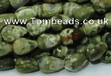 CRH64 15.5 inches 10*14mm faceted teardrop rhyolite beads wholesale