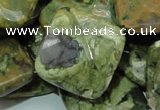 CRH76 15.5 inches 25*25mm faceted rhombic rhyolite beads wholesale