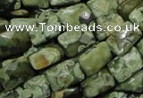 CRH79 15.5 inches 13*18mm faceted rectangle rhyolite beads wholesale