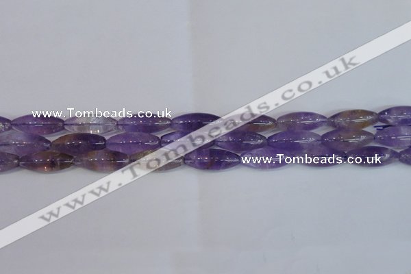 CRI100 15.5 inches 12*30mm rice natural ametrine gemstone beads
