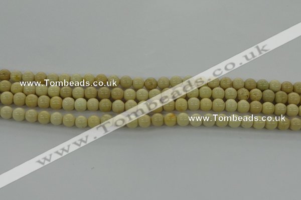 CRI200 15.5 inches 4mm round riverstone beads wholesale