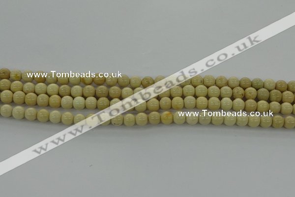 CRI201 15.5 inches 6mm round riverstone beads wholesale