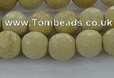 CRI213 15.5 inches 10mm faceted round riverstone beads wholesale