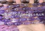 CRI301 15.5 inches 10*25mm rice ametrine gemstone beads wholesale