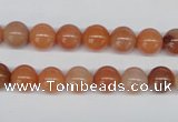 CRJ201 15.5 inches 8mm round natural red jade gemstone beads