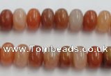 CRJ204 15 inches 7*12mm rondelle natural red jade beads