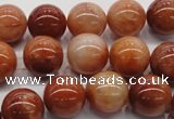 CRJ501 15.5 inches 6mm round red jade gemstone beads