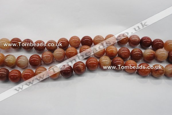 CRJ502 15.5 inches 8mm round red jade gemstone beads